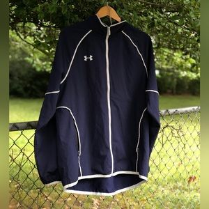 Under Armour Track Jacket Windbreaker Navy Blue